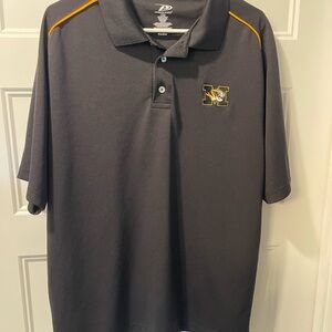Pro Edge Men's Mizzou Polo with Gold Trim